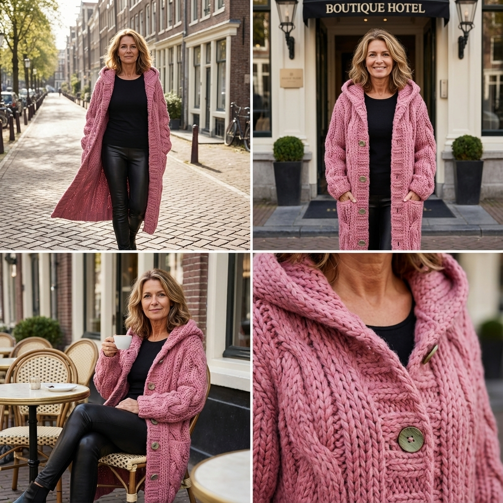 Eveline | Warm & elegant kabel-jasvest