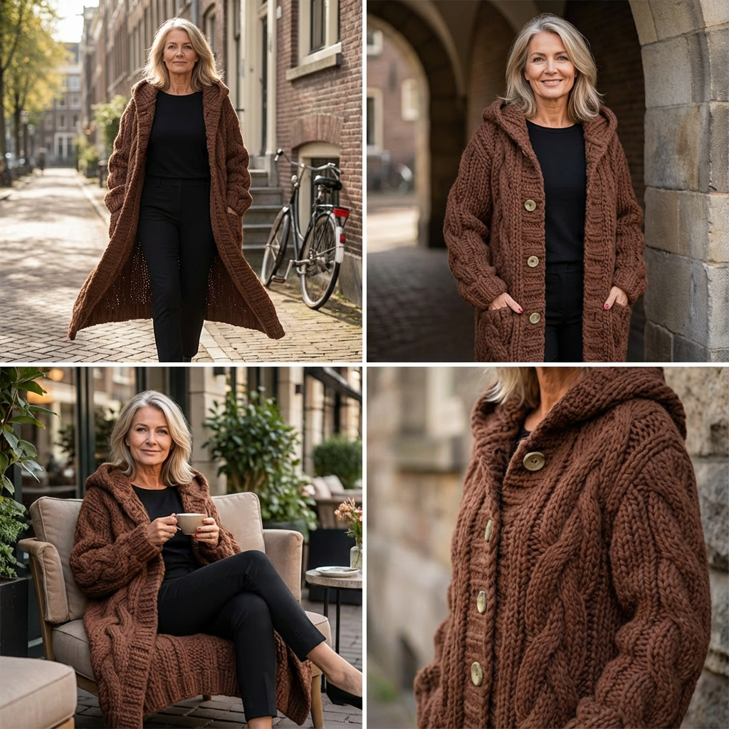 Eveline | Warm & elegant kabel-jasvest