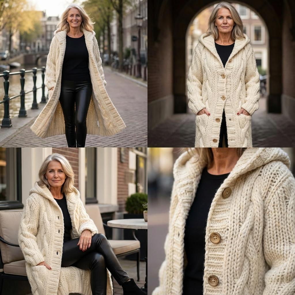 Eveline | Warm & elegant kabel-jasvest