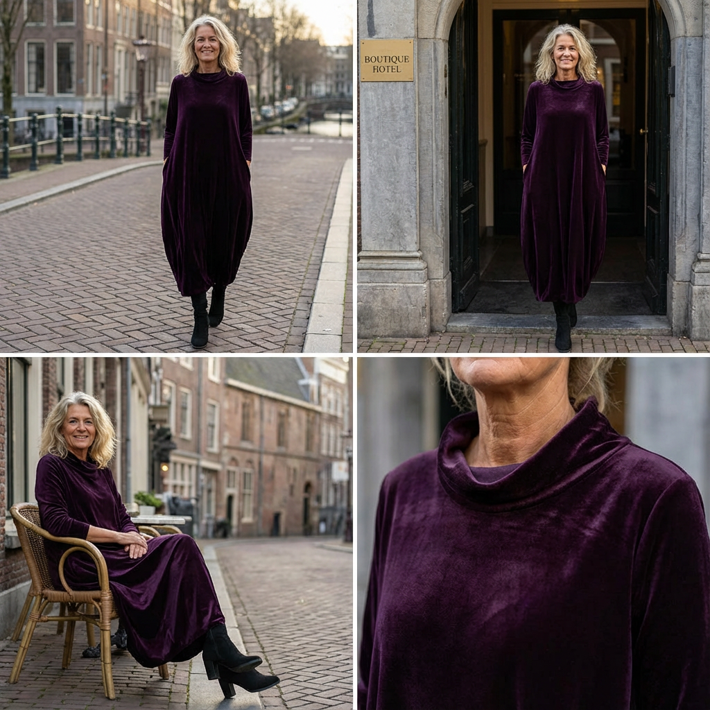 Isabella | Luxe zachtvallende jurk met elegantie