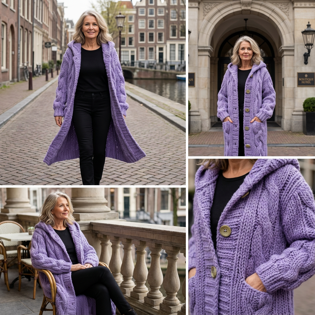 Eveline | Warm & elegant kabel-jasvest